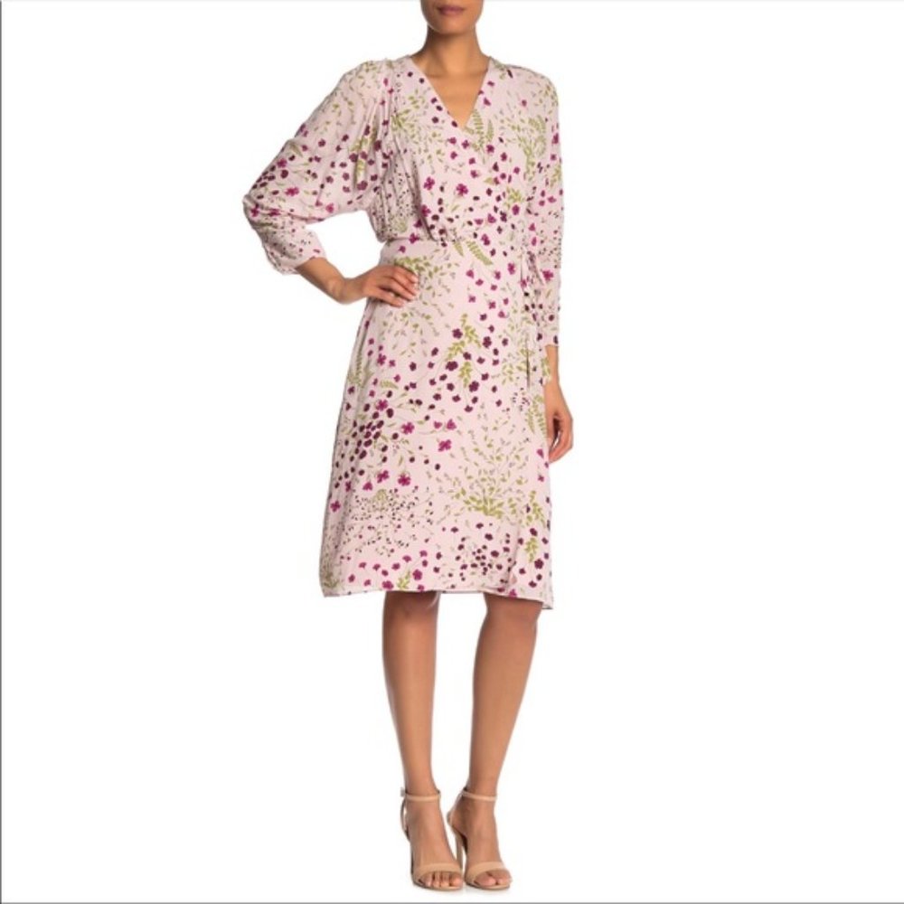 Joie floral wrap Dress - Picture 2 of 5
